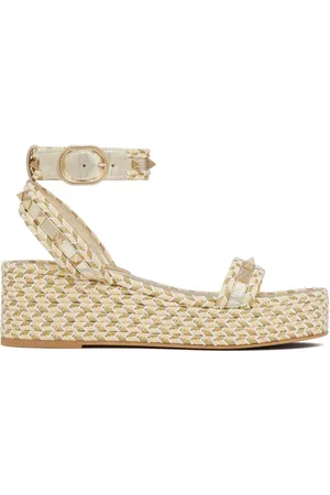 VALENTINO GARAVANI Vævede Rockstud 45 mm sandaler