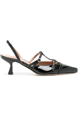 Scarosso Selena 50 mm pumps i lakeret læder