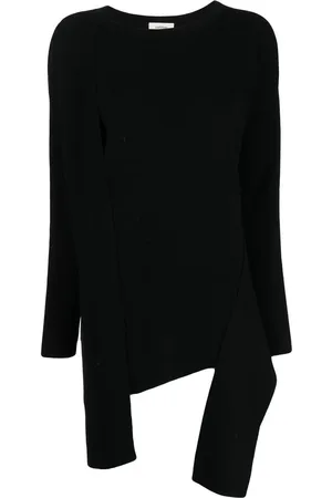 Onefifteen Strikket sweater med asymmetrisk kant