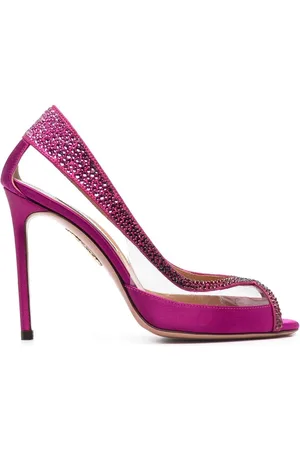 Aquazzura 105mm pumps med krystaludsmykning