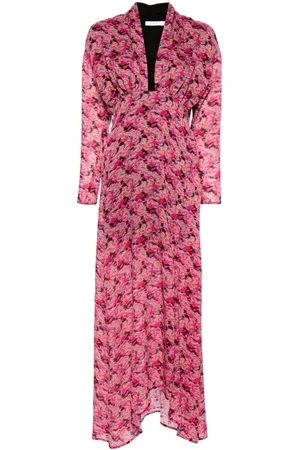 IRO Lang Nollie kjole med blomstertryk