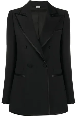 Gucci Dobbeltradet blazer med kontrastdetalje