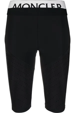 Moncler Perforerede cykelshorts med logobånd i taljen