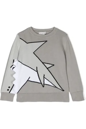 Stella McCartney Trøje med haj-intarsia