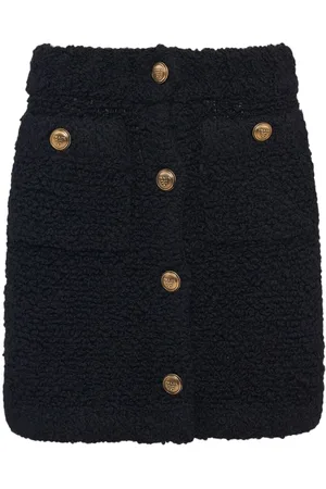 Prada Kort bouclé-nederdel med knapper