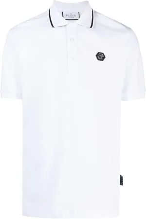 Philipp Plein SS Paisley Strass polo