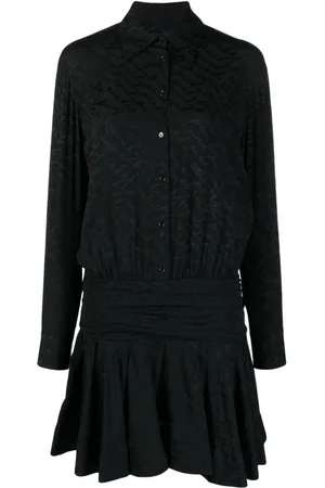 Pinko Arzach silkekjole i jacquard med logo
