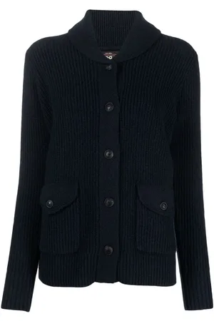 Ralph Lauren Ribstrikket cardigan med knapper