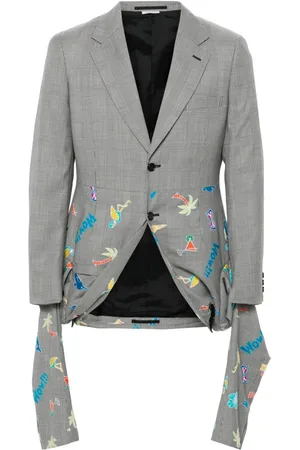 Comme des Garçons Ternet blazer med broderi