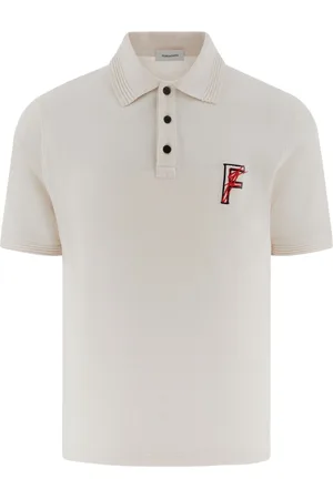 Salvatore Ferragamo Polo med broderet logo
