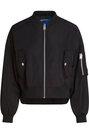 Karl Lagerfeld Bomberjakke med logo-applikation