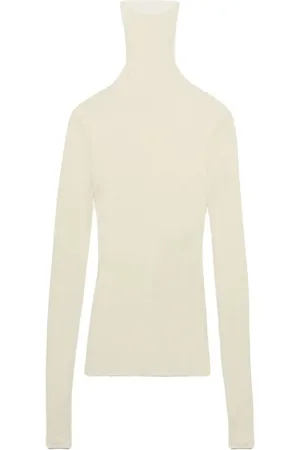 Ami Rullekrave-sweater i ribstrik