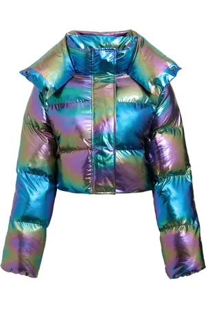 Unreal Fur Dunjakke med holografisk effekt