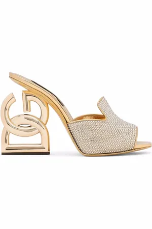 Dolce & Gabbana 3.5 Sabry 105mm mules med rhinstenudsmykning