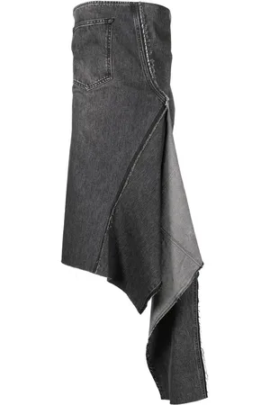 Litkovskaya Asymmetrisk kjole i denim