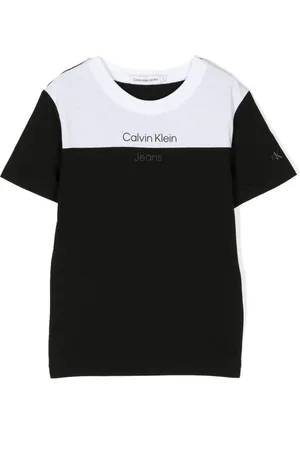 Calvin Klein Tofarvet T-shirt med paneler