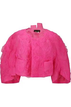Comme des Garçons Cropped jakke med tyllag