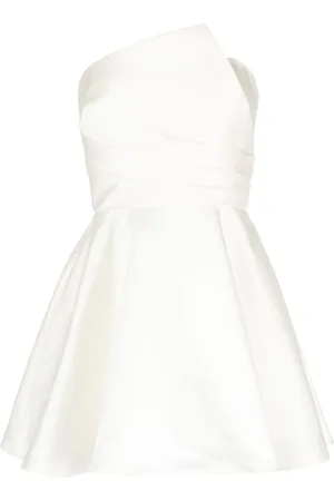 Amsale Kort draperet asymmetrisk bodice-kjole