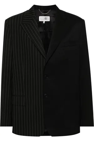 Maison Margiela Nålestribet blazer med paneler