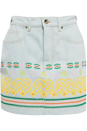 Casablanca Kort nederdel med broderet logo
