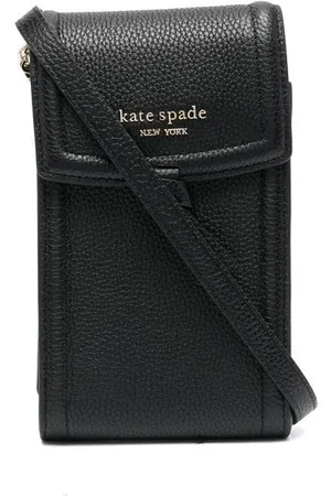 Kate Spade Crossbody-taske i grynet læder med lomme