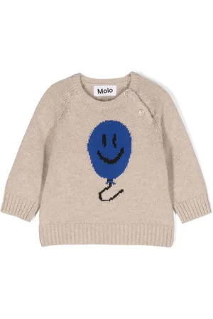 Molo Smiley trøje med ballon-intarsia