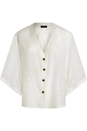 Etro Skjorte med jacquard-logo