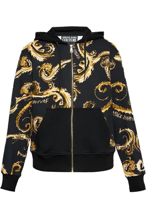 VERSACE Hættetrøje med baroktryk og lynlås