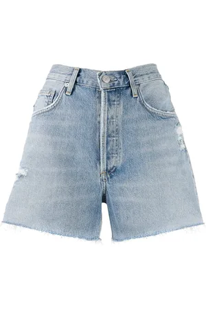 AGOLDE Denimshorts med slitageeffekt