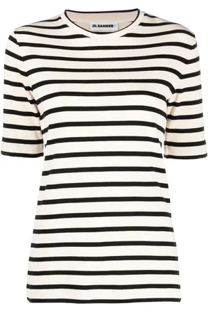 Jil Sander Stribet T-shirt