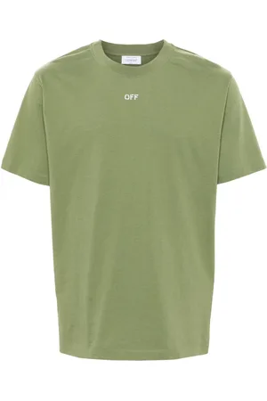 OFF-WHITE T-shirt i bomuld med piletryk