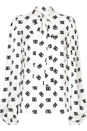 Dolce & Gabbana Skjorte med tørklædedetalje