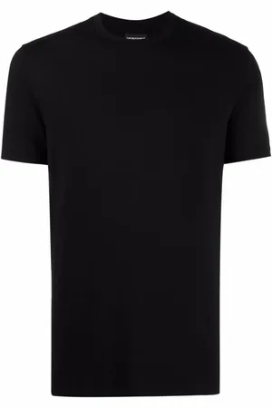 Emporio Armani T-shirt med rund hals og logotryk