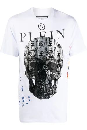 Philipp Plein Kortærmet T-shirt med dødningehoved