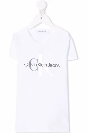 Calvin Klein T-shirt i jersey med logotryk