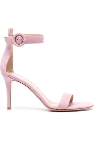 Gianvito Rossi 80 mm sandaler i ruskind