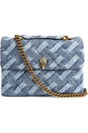 Kurt Geiger Stor Kensington Soft skuldertaske i denim