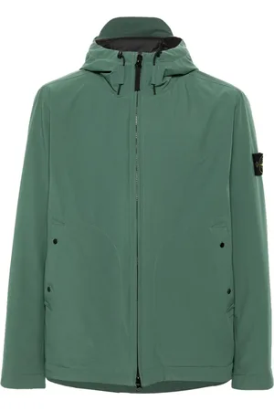 Stone Island Jakke med hætte og kompasmærke