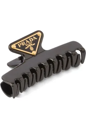 Prada Hårsklo med trekantet logo
