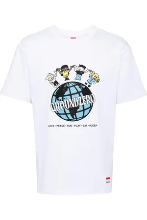Ground Zero T-shirt med grafisk tryk