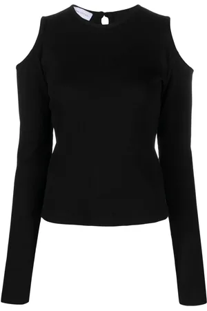Ioana Ciolacu Top med cold-shoulder-snit