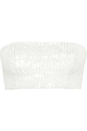 Atu Body Couture Bandeau-stil-top med pailletter