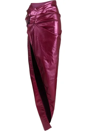 Rick Owens Draperet nederdel med lakeret finish