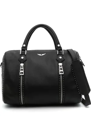 Zadig & Voltaire Tote i læder med logoplade