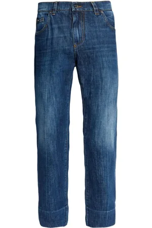 Dolce & Gabbana Jeans med lige ben og logoplade