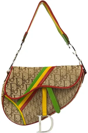 Dior 2004 Rasta Trotter Saddle skuldertaske