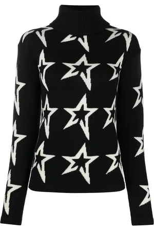 Perfect Moment Sweater med rullekrave og stjernetryk