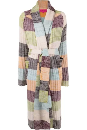 THE ELDER STATESMAN Oasis cardigan i kashmir med striber