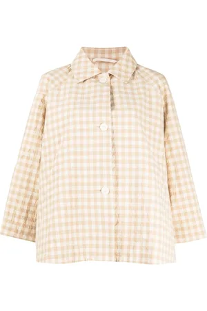 CASEY CASEY Dries gingham-ternet skjortejakke
