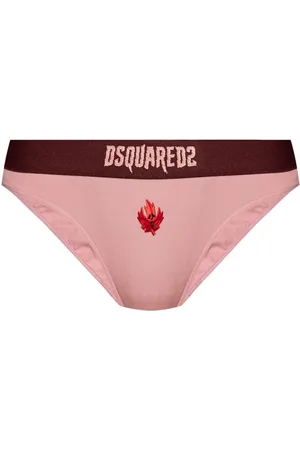 Dsquared2 Trusser med ahornblad-broderi